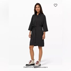 Lululemon perfectly poised dress black
